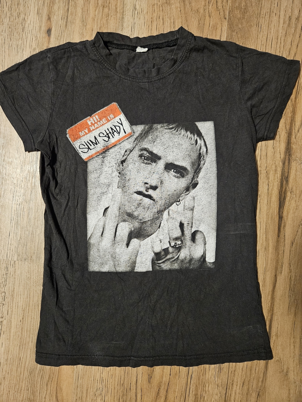 Women's Eminem Graphic Crewneck T-Shirt - Slim Shady Print